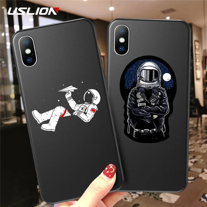 USLION модный Забавный Космический Чехол для Телефона iPhone 11 Pro Max Xs XR X 6 6s 7 8 Plus мягкий