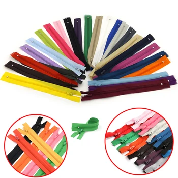 

10pcs 3# 22Colors 23cm~51cm Closed End Nylon Coil Invisible Zippers Tailor Sewing Craft Garment Handcraft Accessories Supplies