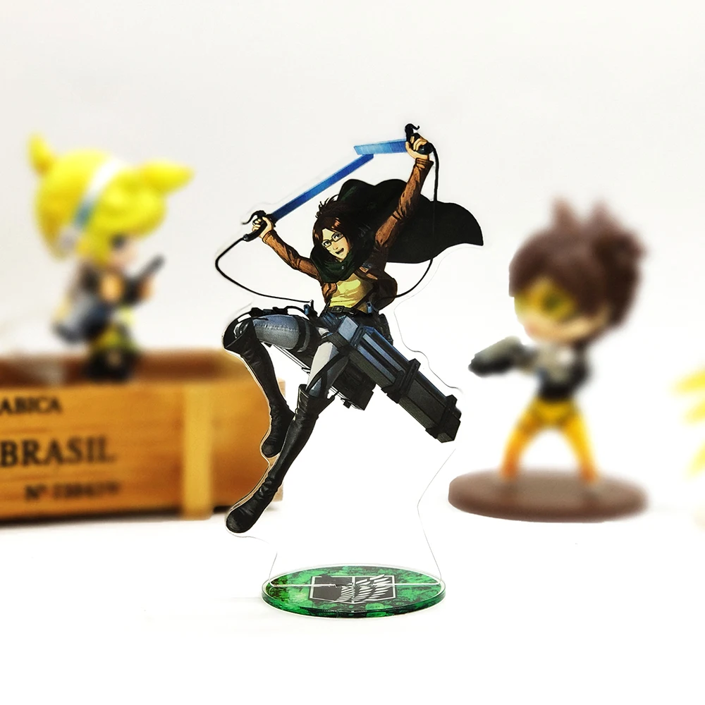 

Love Thank You Attack on Titan Hange Hanji Zoe acrylic stand figure model double-side plate holder cake topper anime