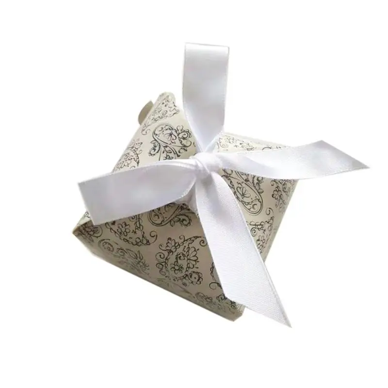 25 шт. коробка для конфет стильные коробки для шоколадного печенья и печенья подарки коробки для дома вечерние одноразовые кухонные принадлежности с лентой