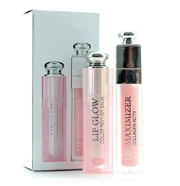 

1sets lipgloss lip glow + lip maximizer makeup lip glow sets