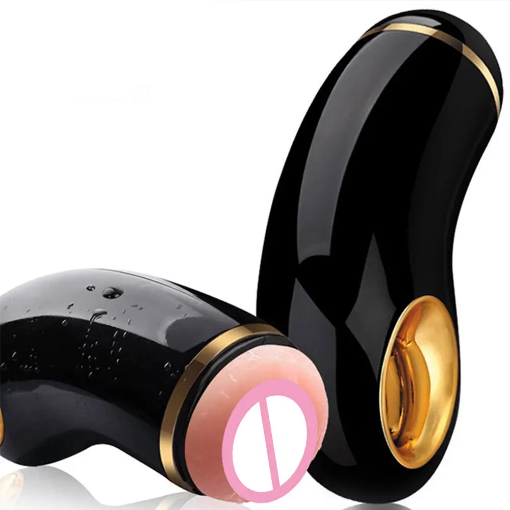 Male Masturbator Masturbation Cup Vibrating Suck Machine Pocket Pussy Real vagina  Aircraft Cup Sex Toys Adult Products For Men (5)