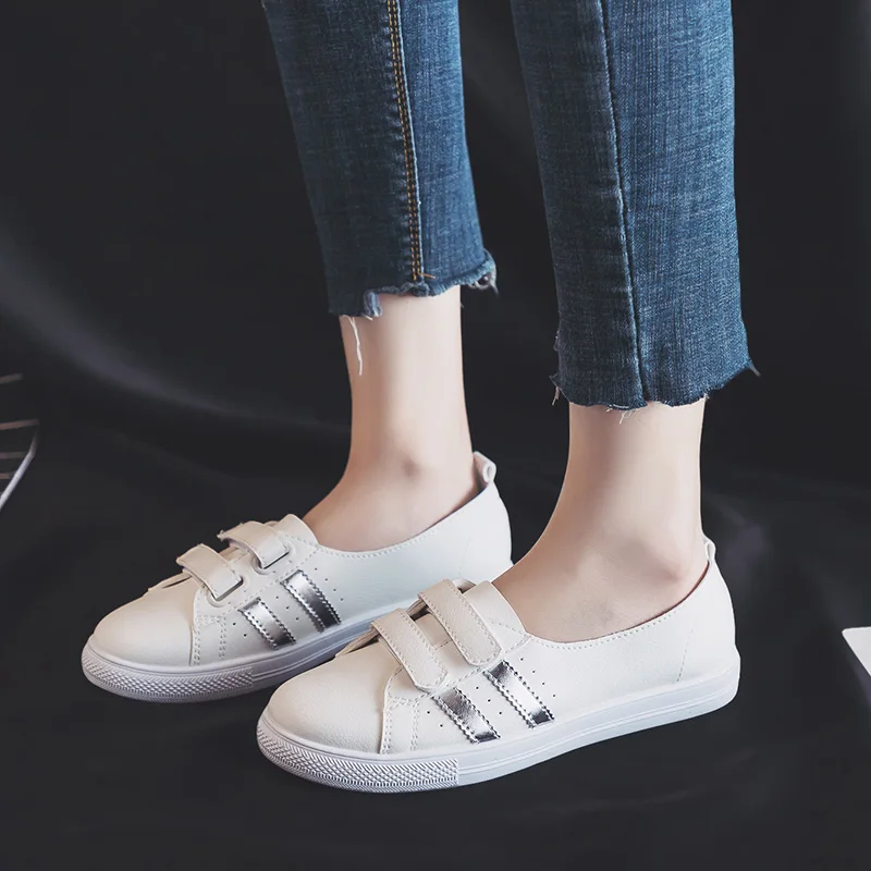 New Sneakers Women Casual Shoes Woman Loafers Breathable Low-top Shoes Ladies Fashion Off White Shoes Student Vulcanize Flats
