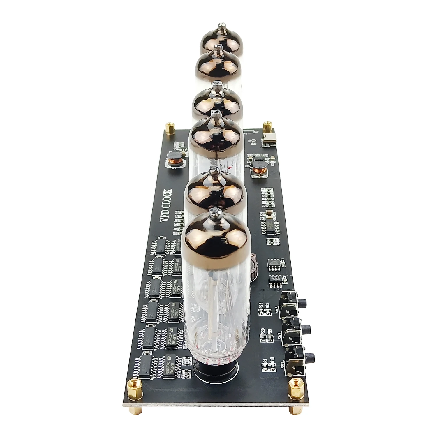 GHXAMP IV11 Electronic Valve VFD Clock High-end Retro Fluorescent Tube Clock 255 Colors Acrylic Material USB-C DC 5V 1PC 4