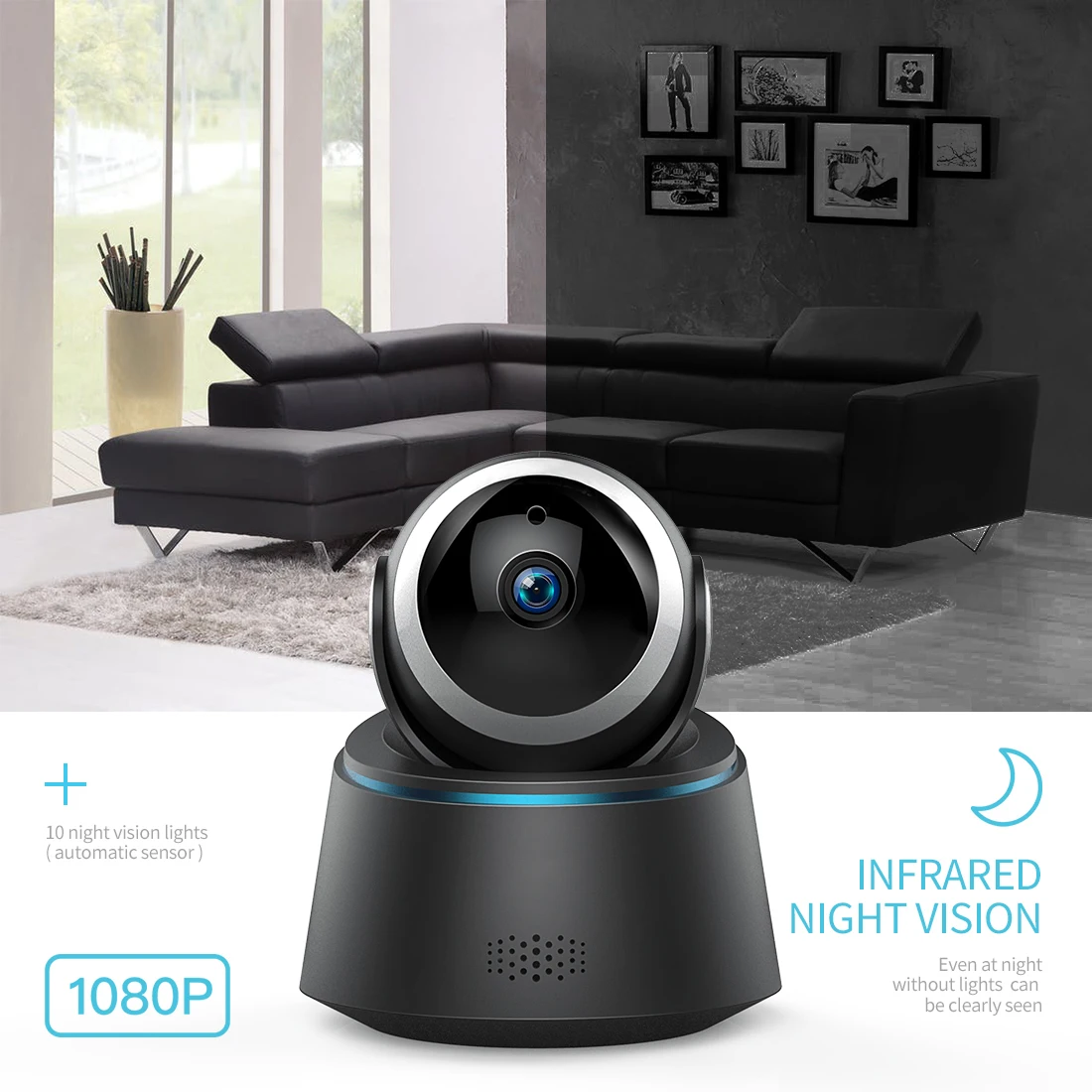 Ip-камера TAOCOCO HD 1080 P, WiFi, детский монитор, камера безопасности, ночное видение, камера наблюдения, обнаружение движения, беспроводная/Проводная