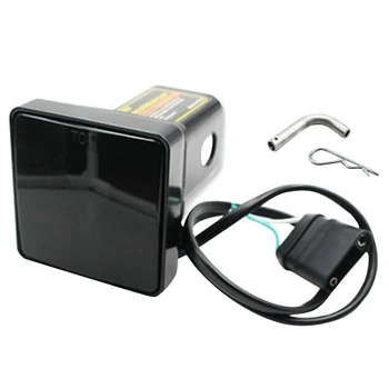 

12LED Smoke Lens Brake Light Trailer Hitch Cover for Towing&Hauling 2 inch Receiver