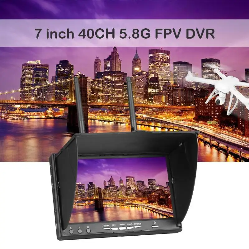 5802D FPV очки 5,8G 40CH 7 дюймов 800x480 Видео гарнитура DVR для RC модели RC игрушки аксессуары