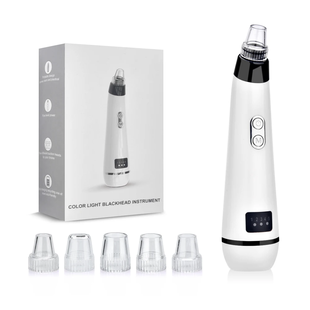 

Blackhead Remover Vacuum Strong Suction Acne Pore Cleaner Skin Vacuum Inhaler Light Therapy Face Care Cleaning Dropshipping