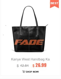 Kanye West Сумочка Kanye выцветает Typo Топ-ручка сумки узор широкая кожаная сумка школьная Подростковая трендовая женская сумка