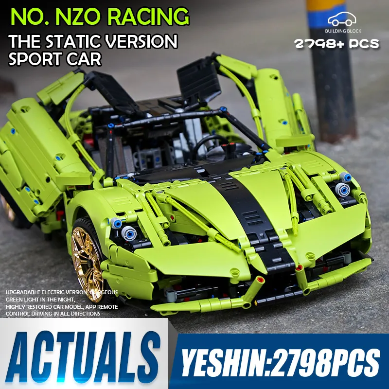MOULD KING Car Model Compatible MOC-46921 1:18 Ferraried Enzo-42115 Building Blocks Kids Christmas Toys Gifts | Игрушки и хобби