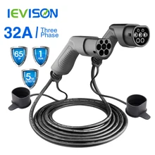 EV кабель для зарядки 32A 22KW трехфазный шнур для электромобиля для EVSE автомобильное зарядное устройство тип 2 штекер «Мама-папа» IEC 62196 EV кабель для зарядки 32A 22KW трехфазный шнур для электромобиля для EVSE автомобильное зарядное устройство тип 2 штекер «Мама-папа» IEC 62196