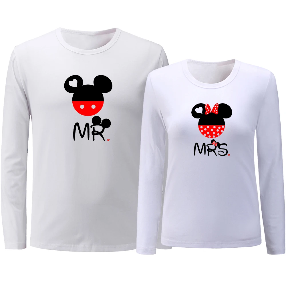 Милая мультяшная мышь Mrs бантик для головы Mr женская футболка с графическим