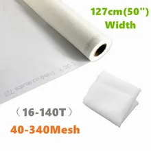 

1 Yards 40-350M 16-140T Polyester White Silk Screen Printing Mesh Fabric Filter Net