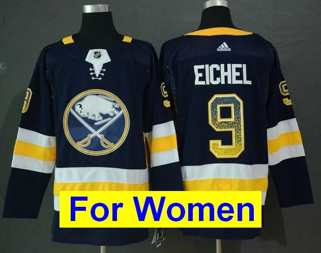 Все сшитые женские майки Buffalo Jack Eichel Rasmus Dahlin Jeff Skinner