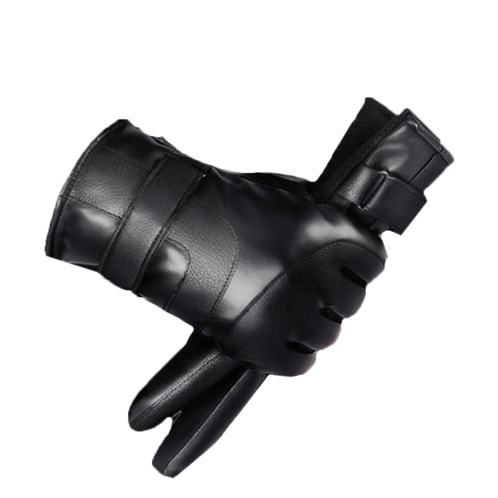 

Riding Winter Gloves Leather Men Gloves Winter Warm Cycling Gloves Hot sale