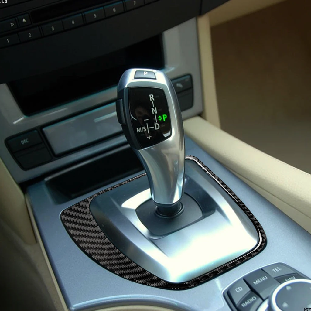 Внутренняя Панель переключения передач из углеродного волокна для BMW E60 5 серии