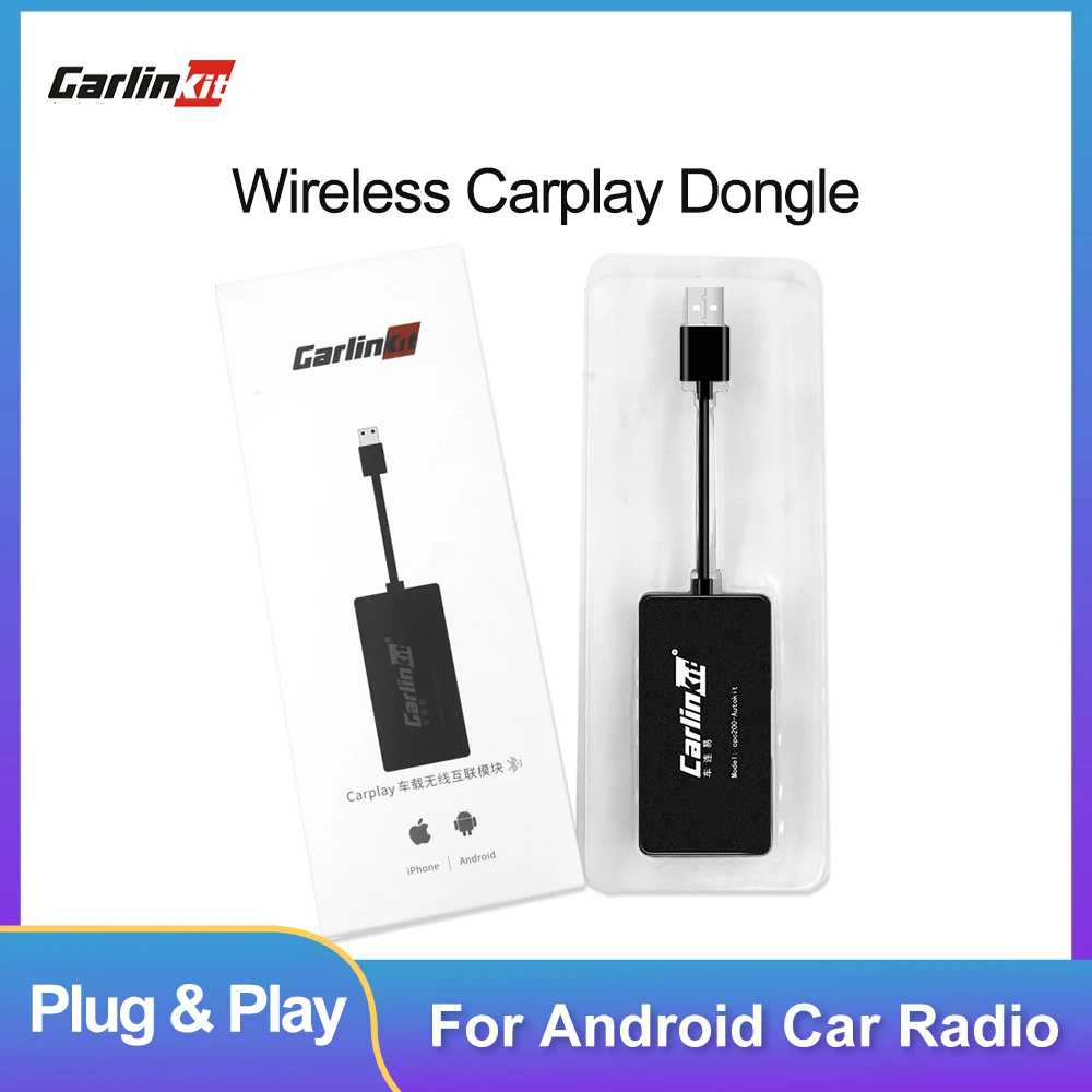 

Carlinkit Android Auto Dongle Apple Wireless CarPlay Dongle USB Smart Link For Android Navigation Player Mirrorlink /IOS 13 #