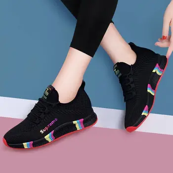 

Women Casual Shoes Fashion Breathable Walking Mesh Flat Shoes Woman White Sneakers Women 2020 Tenis Feminino Gym Shoes Sport