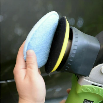 

Blue Polishing Pads Microfiber Sponge 12.5x2.5cm Replacement Parts Applicator
