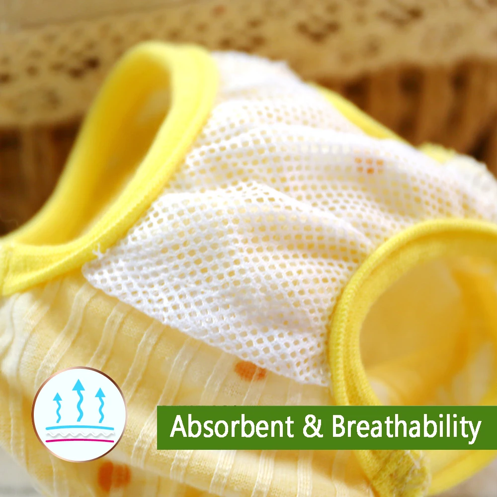 Reusable Dog Diaper Pant Physiological Pants Washable Female Girl Dogs Shorts Pants Absorbent Pets Underwear Sanitary Panties