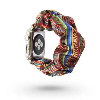 

Watch Strap for versa iwatch 1/2/3/4/5 Silk flowers Leopard pattern women Wristband for apple samsung Series watch 18 colors