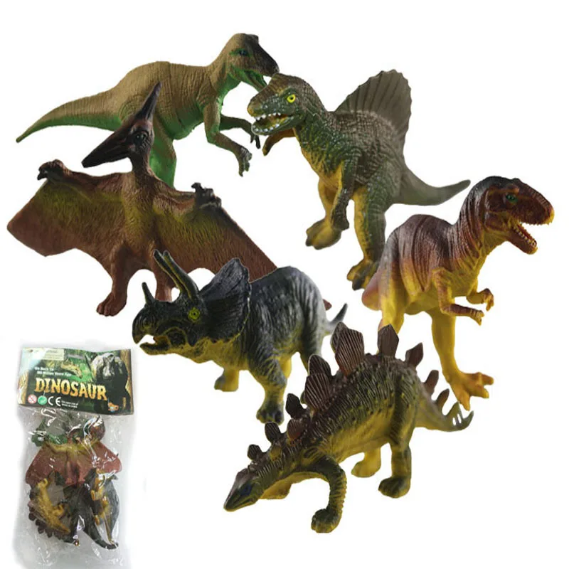 

Model Dinosaur Toy Model Set T-Rex Pterosaurs Stegosaurus Triceratops Spinosaurus Environmentally Friendly PVC Material