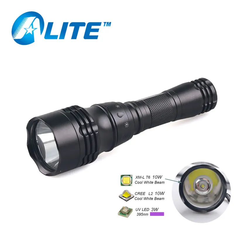TMWT Лидер продаж подводный 2000LM 10 W T6 CREE L2 УФ Дайвинг фонарик для 18650|flashlight torch|diving