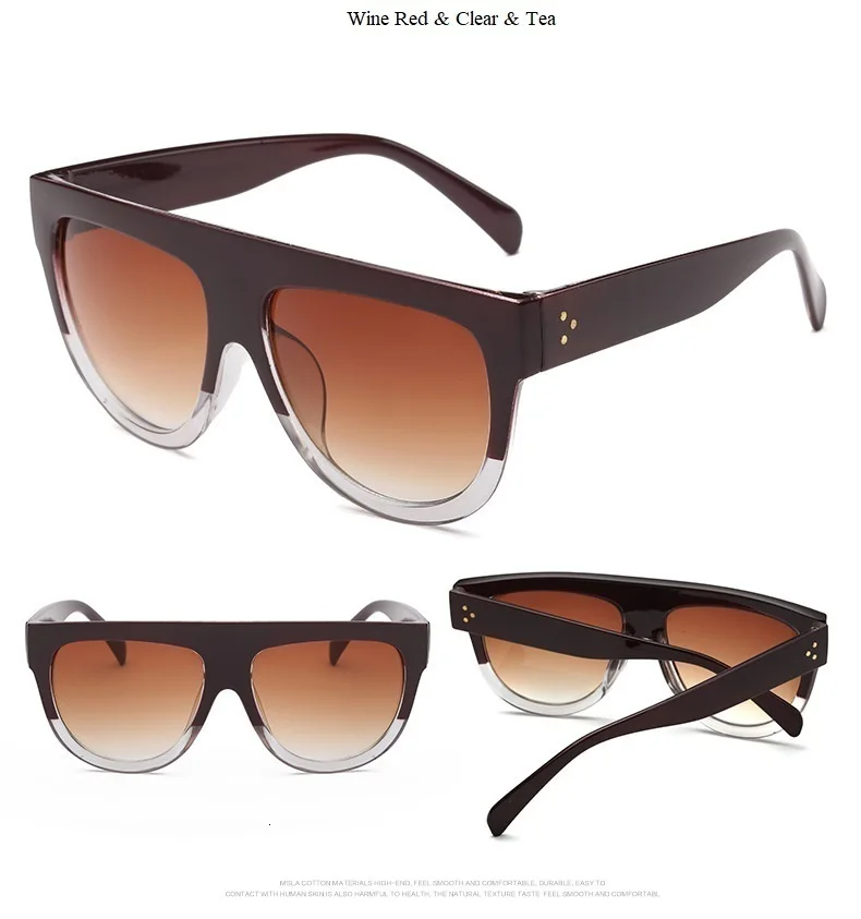 Женские солнцезащитные очки в стиле Ким Кардашьян с заклепками, цельные, Роскошные, брендовые, Ретро стиль, винтажные, женские, черные, с плоским верхом, оттенки