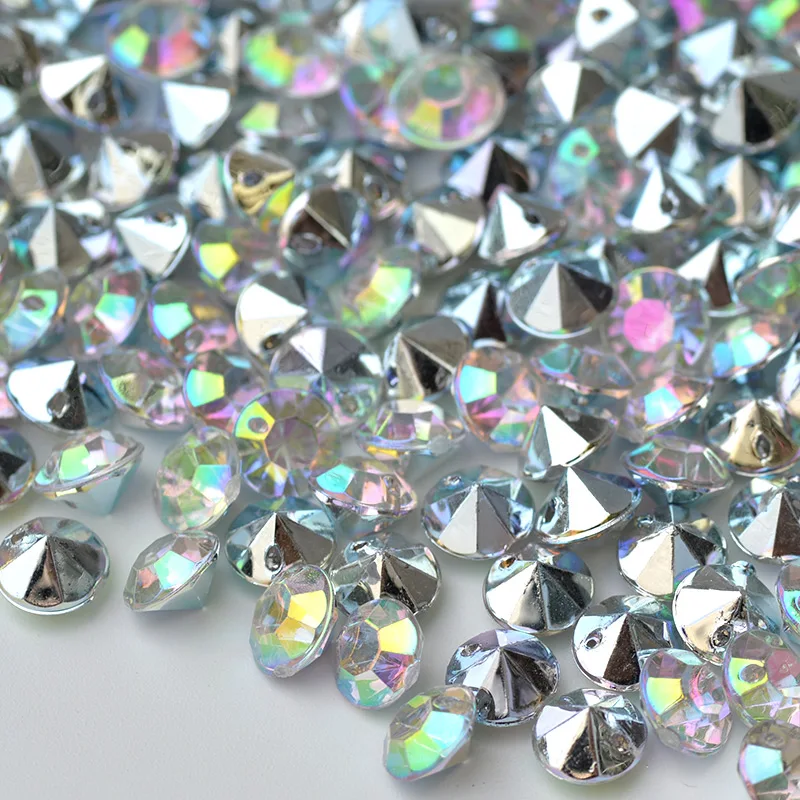 JUNAO-8mm-Clear-White-Crystal-Sewing-Rhinestones-Acrylic-Stones-Sew-On-Point-Gems-Round-Strass-for (2)