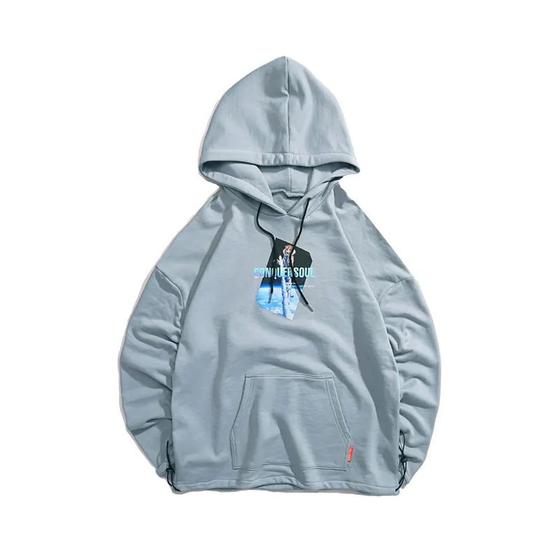 Gray Blue GONTHWID с забавным тигром космический корабль печати мужские свитера и толстовки Harajuku Хип Хоп мода повседневная Уличная блузка из хипстера Толстовка Топы - Цвет: Gray Blue