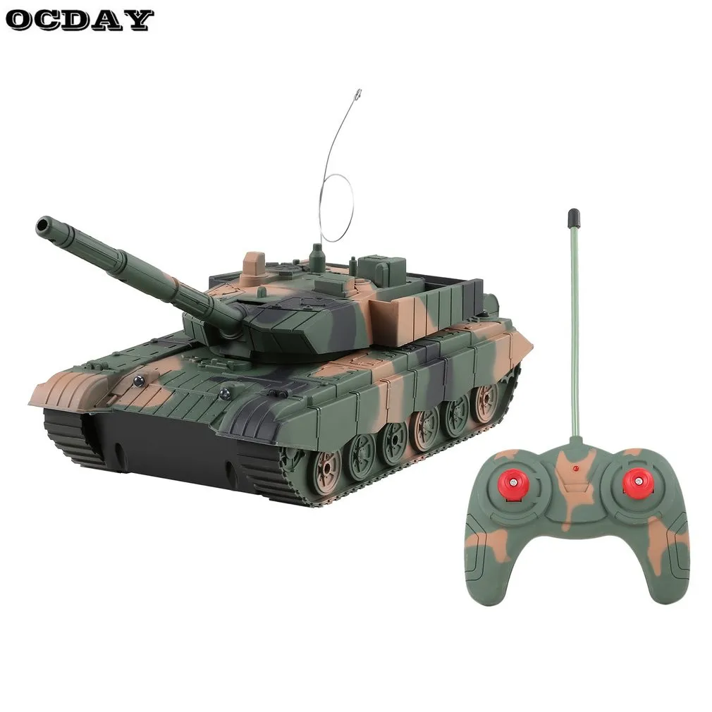 1:20 rc Танк Игрушка военный автомобиль 4CH дистанционное управление бронированный танк боевые танки башни вращения Свет и музыка RC модель детская игрушка