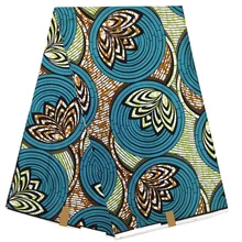 Африканская вощеная ткань принтом 6 ярдов африканская Анкара ткань 40*40 Пряжа мягкая Высококачественная мягкая дизайнерская Анкара ткань для платья