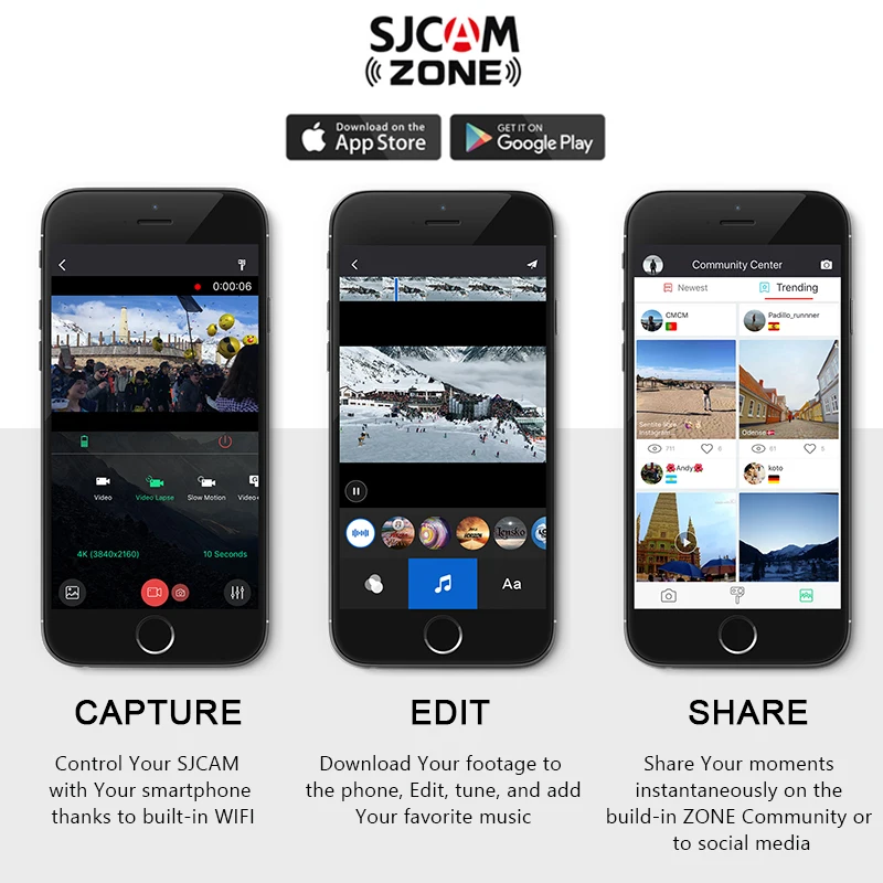 Оригинальная Экшн камера SJCAM SJ9 Strike 4K спортивная водонепроницаемая экшн с