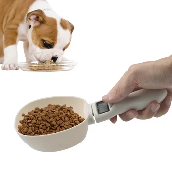 

800g/1g Pet Feeder Cup Measuring Scoop Cup Pet Food Scale Kitchen Scale Spoon Portable With Led Display Pet Food Scale Cup