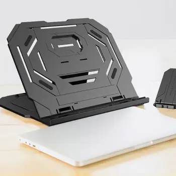 

Folding Laptop Stand 360 Degree Rotating Height Adjustable Notebook Cooling Pad Book Stand Includes Mobile Phone Holder