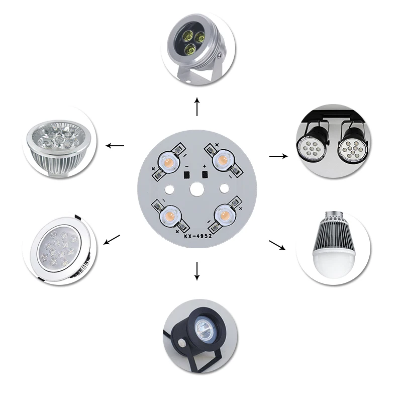 10 X Dissipatore Di Calore Alluminio A Stella Per Piastra Di Base Luce - Foto 12
