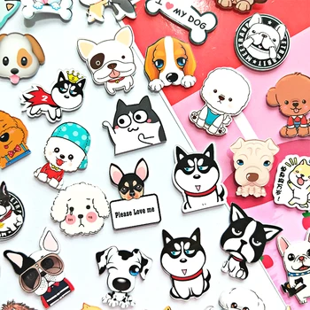 

Christmas cartoon Cute message board teddy dog cat pet acrylic Kitchen Decorative Refrigerator Fridge Magnet Stickers