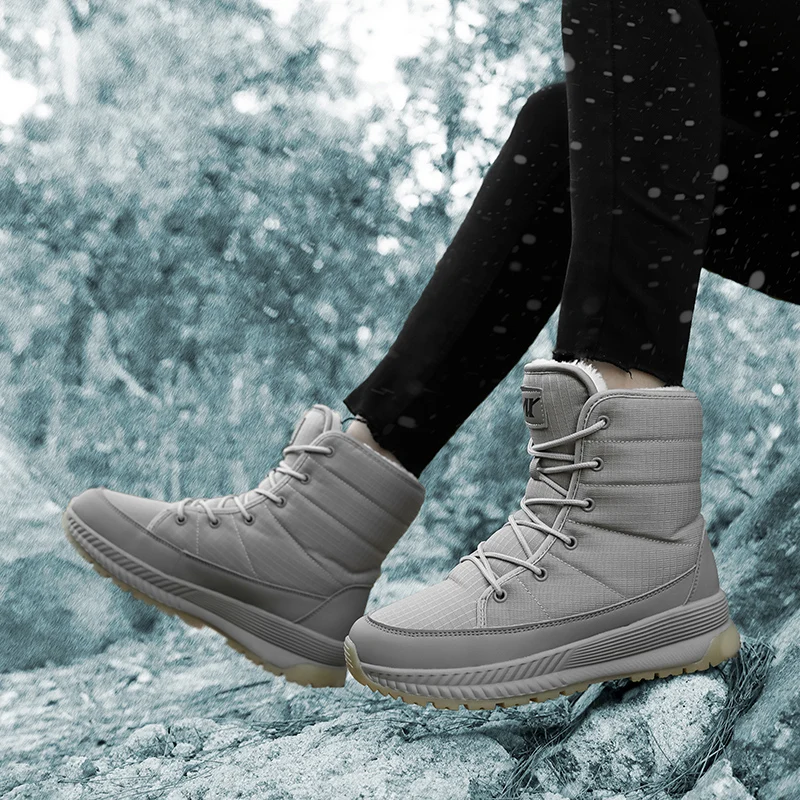 Women Boots Waterproof Winter Shoes Female Snow Boots Platform Keep Warm Ankle with Thick Fur Heels Botas Mujer women snow boots