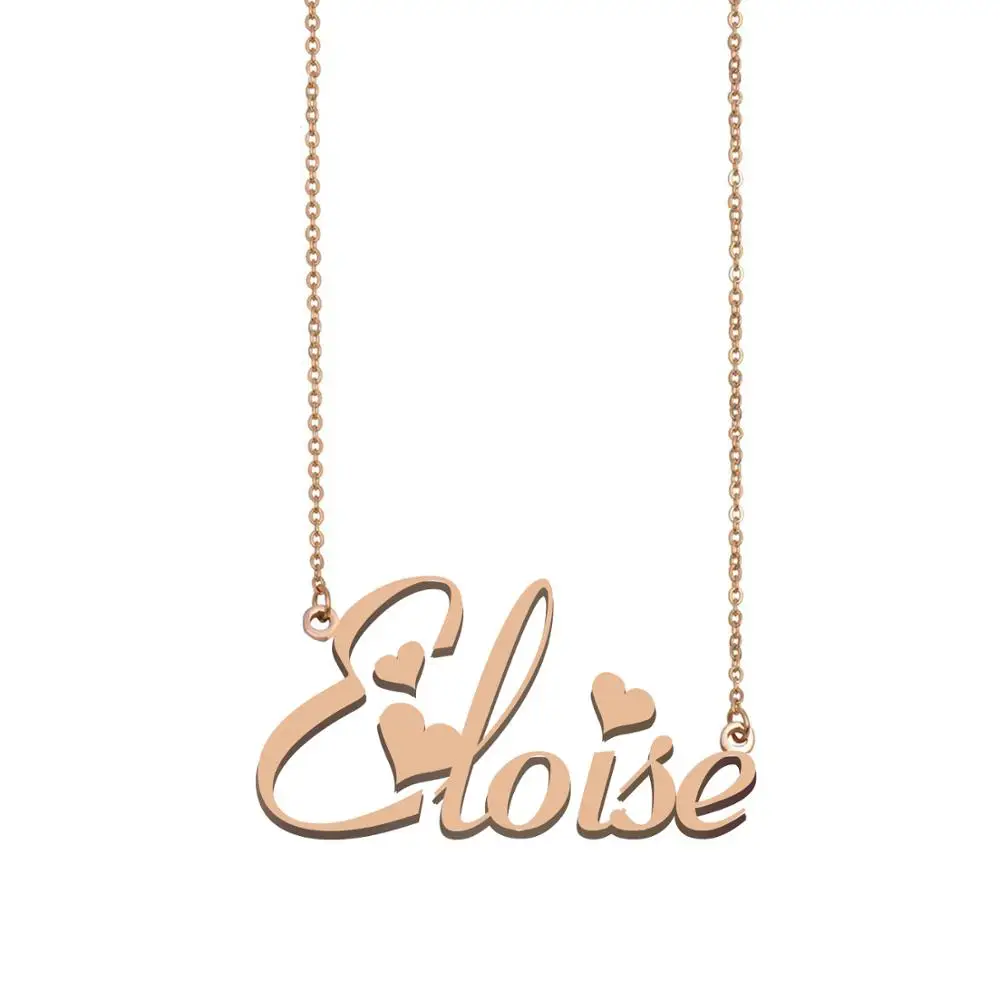 Eloise имя ожерелье пользовательское для женщин девушек Лучшие Друзья День