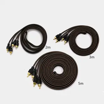 

Car Audio Wire Audiophile Audio Cable RCA Amplifier TV DVD Subwoofer Speaker Hifi Cable