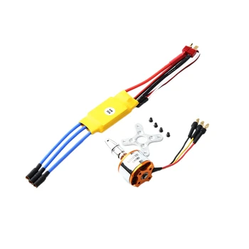 

30A ESC A2212 Brushless Motor with T Plug and 3.5mm Connectors for RC Fixed Wing Plane Helicopter