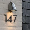 15 cm Big Black House Number Floating Sign Modern Door Numbers Building Signage Outdoor Huisnummer Numeros Casa Address BO ► Photo 3/6