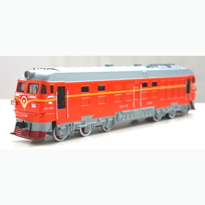 1: 87 металлическая китайская железная дорога модель игрушки Dongfeng DF4B дизельный локомотив Акустооптическая версия
