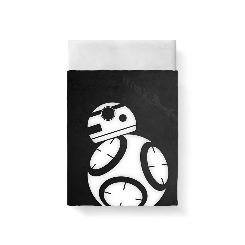 Домашний Комплект постельного белья Звездные войны BB-8 принт в виде робота 3D комплект постельного белья s пододеяльник хлопок наволочка домашнее текстильное постельное белье дропшиппинг
