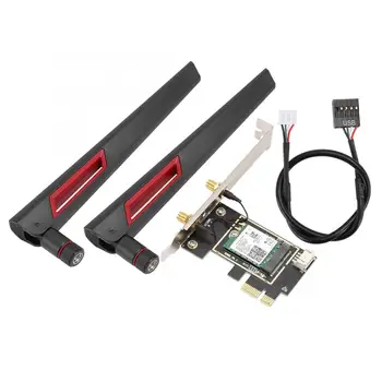 

2974Mbps PCI-E 2.4/5GHZ Dual-Band Desktop Wireless Network Card for Intel AX200 802.11ax WiFi6 Desktop Wireless Card