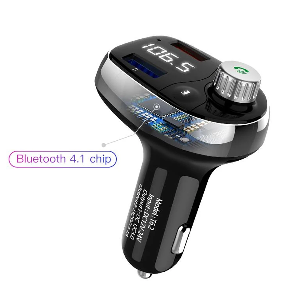 Беспроводной Bluetooth светодиодный с подсветкой Универсальный многофункциональный быстрый заряд MP3 плеер Автомобильный Радио адаптер Аксессуары Громкая связь стиль