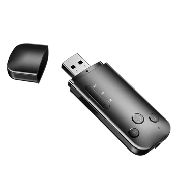 

USB Dual Output Bluetooth Adapter 5.0 Wireless Bluetooth 6-In-1 Audio Receiver Transmitter