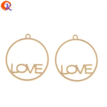 

Cordial Design 100Pcs 26*29MM Jewelry Accessories/Earring Connectors/Round Shape/DIY Earring Making/Hand Made/Earring Findings