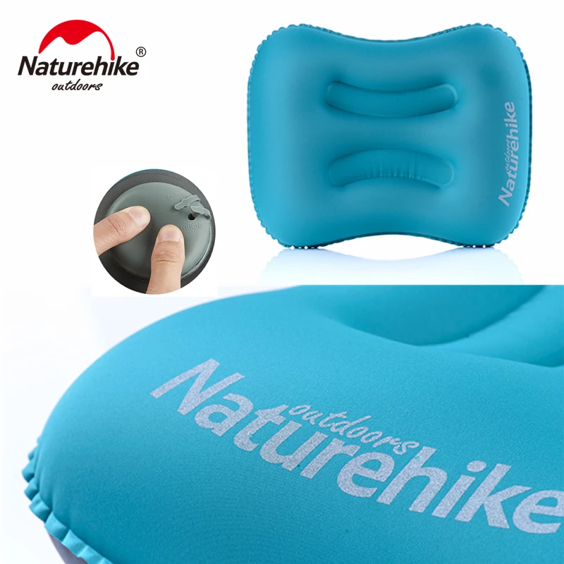 

Naturehike Inflatable Camping Pillow Ultralight Air Neck Pillow Backpacking Airplanes Hiking Sleeping Travel Outdoor Pillow