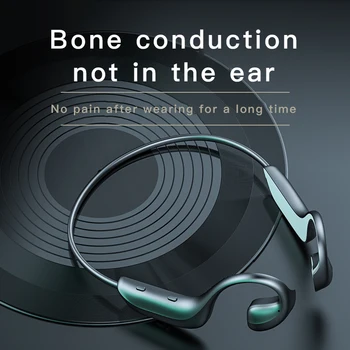 

G-100 Bone Conduction Ear-mounted Bluetooth Headset Waterproof Bluetooth V5.0 Earphone Wireless Blutooth Headset Outdoor Sports